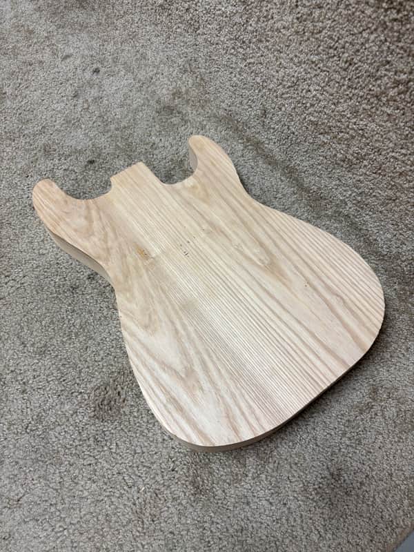 Raw Guitar Body Ash Body Stratocaster Style image 1