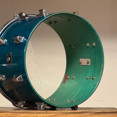 1980's Tama 14" Superstar Aquamarine 10x14 Rack Tom image 12