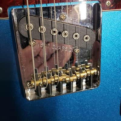 G&L USA Fullerton Deluxe ASAT Classic Blue Metal Flake image 10