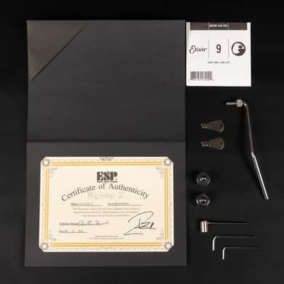 Immagine 2019 ESP E-II RZK-II Burnt Richard Z Signature - Distressed & Burnt | Japan Singlecut Rammstein Active EMG 81 Humbucker Pickups 4.19kg | CoA OHSC - 18