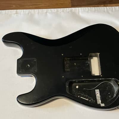 1989-91 Charvette by Charvel Model 250 Black Plywood Guitar Body image 14