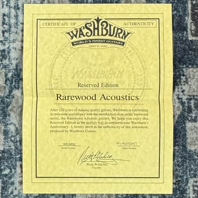 2004 Washburn WD56SW Flint Hill Natural Spruce / Rosewood All Solid Wood Acoustic Guitar W/ Original Hardshell Case! image 14