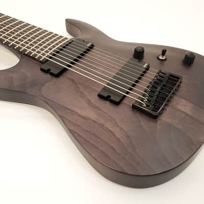 Agile 9 String Electric Guitar 30" Scale Septor Elite 930 EB EMG-X Charcoal image 6