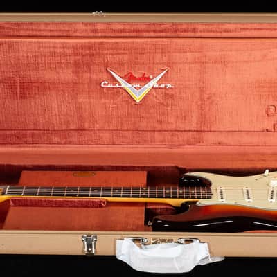 Fender Custom Shop Vintage Custom 1959 Stratocaster Time Capsule Chocolate 3-Color Sunburst (459) image 7