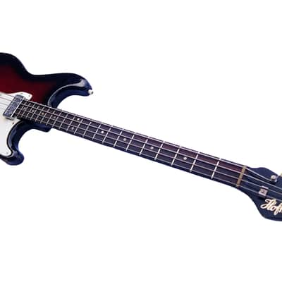 1965 Hofner 182 shortscale bass in Tocotronic Redburst (Vintage, Restored) image 11