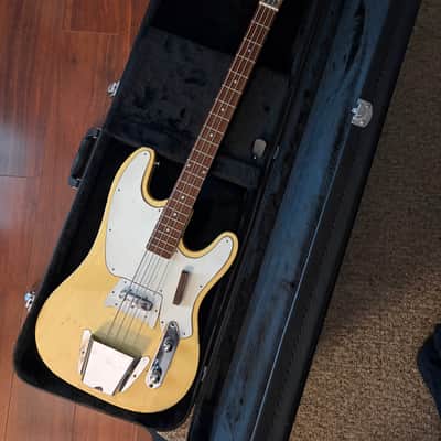 1970s Ibanez 2352 Tele Bass Short Scale - Aged Ivory - HSC image 1