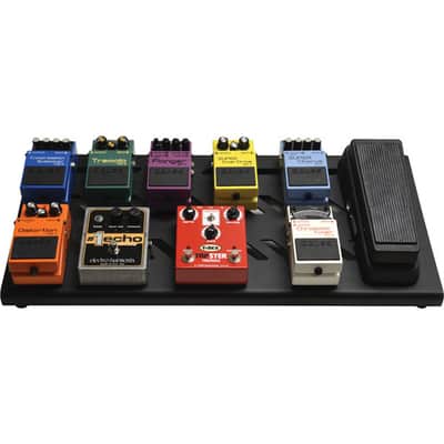 Gator Black Large aluminum pedal board with Gator carry bag and bottom mounting power supply bracket. Power supply not included. image 7