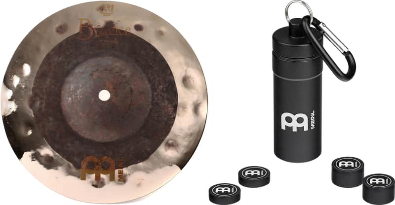 Meinl Cymbals 10 inch Byzance Dual Splash Cymbal Bundle with Meinl Cymbals Magnetic Cymbal Tuners image 1