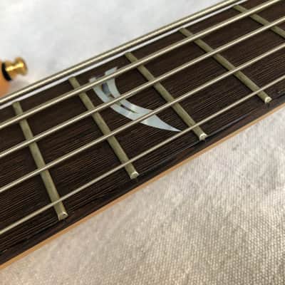 1999 Dean European Edge Select Improv 5 (Czech) Bass in Flame Natural Oil w/ OHSC image 11