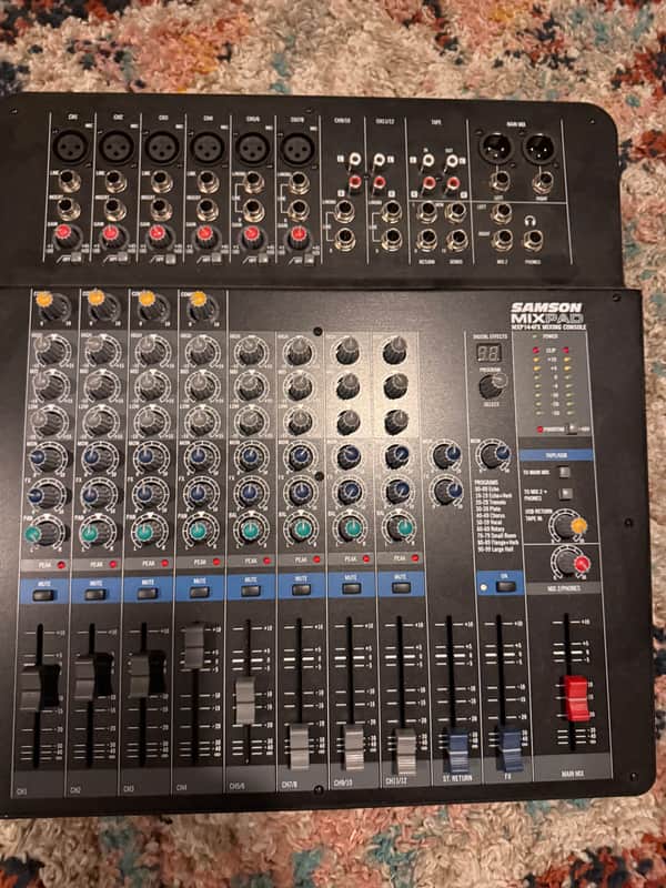 Samson MXP144FX MixPad Series 14-Input Analog USB Mixer with Effects 2010s - Black image 1