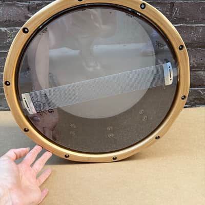 Dunnett Classic StereoPly 4-Ply Maple/Poplar Snare Drum w/ Wood Hoops Gold Sparkle 14x5'' image 11