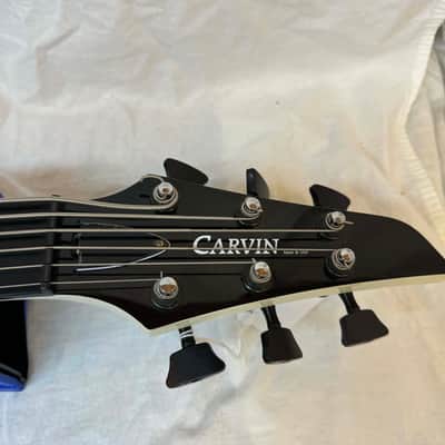 Carvin LB76 LB-76 6-string Bass with Case - s/n 43381 - Pearloid White image 13