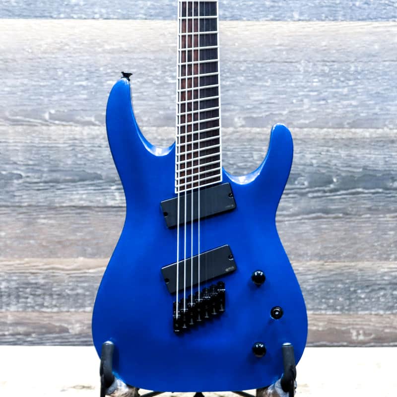 Jackson X Series Soloist Arch Top SLAT7 MS Metallic Blue Electric Guitar w/Bag image 1