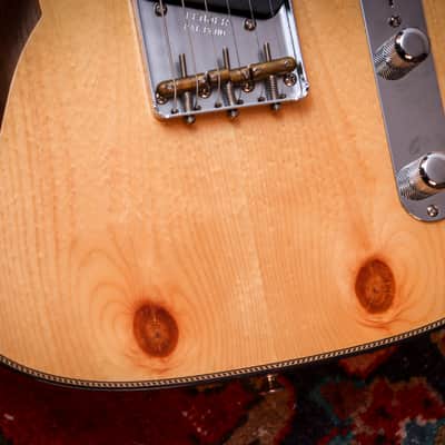 FENDER USA Custom Shop Knotty Pine Telecaster Thinline "Aged Natural + Rosewood" (2020) image 8
