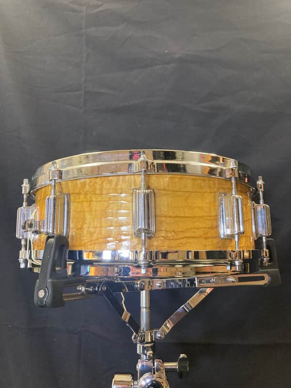 Rogers - 1970s Paul “Jamo” Jamieson's 5x14" Wood Dyna-Sonic Snare Drum - Natural Refinish image 1