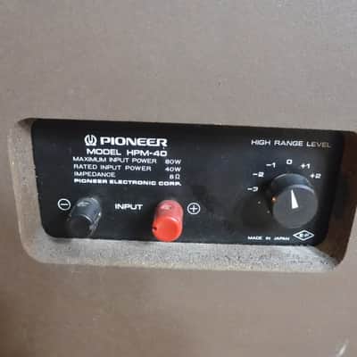 Pickup Ma. Vintage Pioneer HPM-40 Stereo Speakers Japan Made image 7