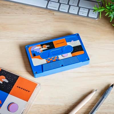 Crosley CR3045CO-SU Cassette Tape Wireless Bluetooth Speaker, Surreal Cobalt image 2
