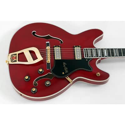 Hagstrom '67 Viking II Hollowbody Electric Guitar Regular Transparent Wild Cherry image 3