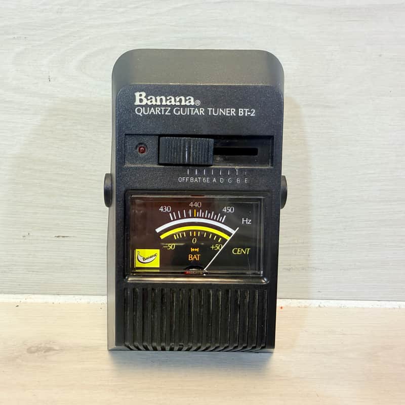 Banana BT-2 Quartz Guitar Tuner – Analog Needle, 440Hz Calibration, 1/4" Input 1980's image 1
