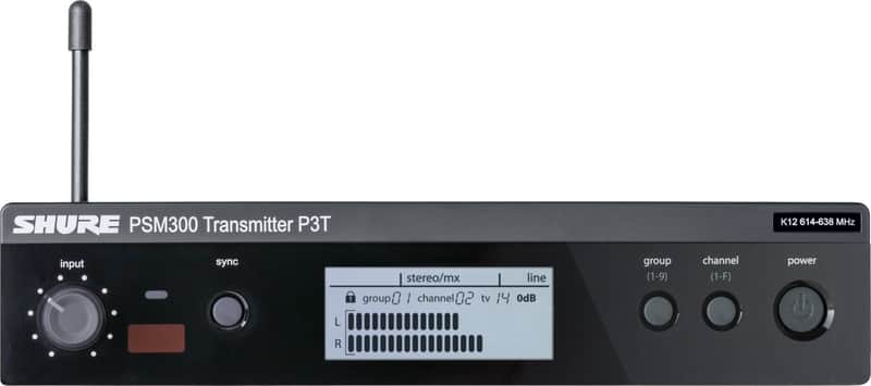 Shure P3T Personal Monitor System Wireless Transmitter, J13 Band image 1