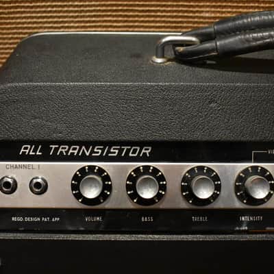 Vintage 1960s Burns London Orbit Two 2x10 Elac Combo Amplifier w/ Cover image 7