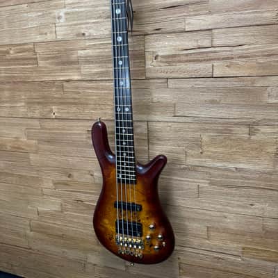 Warwick Teambuilt Streamer LX 2025 Limited Edition 5- string bass  - Honey Sunset Burst. 8lbs 3oz w/gig bag + goodies. New! image 2