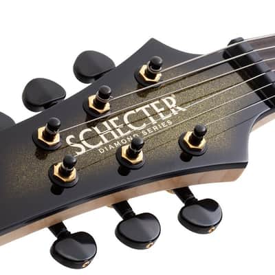Schecter C-1 50th Anniversary LH guitar in Gold Burst image 4