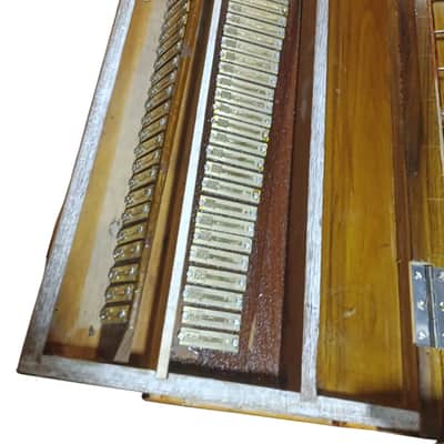 Superbrass Calcutta Fixed Design (non-folding) Professional Teak Wood Harmonium w Palitana Reeds. USA TARIFF INCLUDED image 2