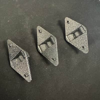 Gretsch Broadkaster Floor Tom Leg Brackets (3) - Vintage Diamond 90’s - 00’s - Gunmetal image 5