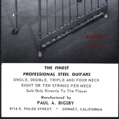 Bigsby Catalog 1963 image 1