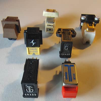 Vintage phono cartridges w/o styli 7 pcs. Various 1970's image 1