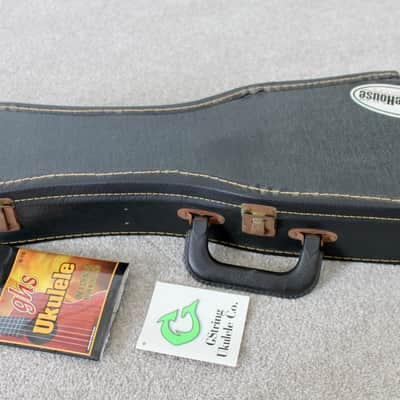 2001 G String Ukulele Co. Koa Soprano Ukulele Hawaiian Style Tattoo Laser Engraving image 20
