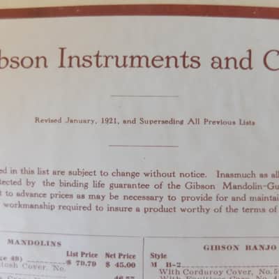 Gibson Catalog 'L', 1920, Remarkable Condition image 5