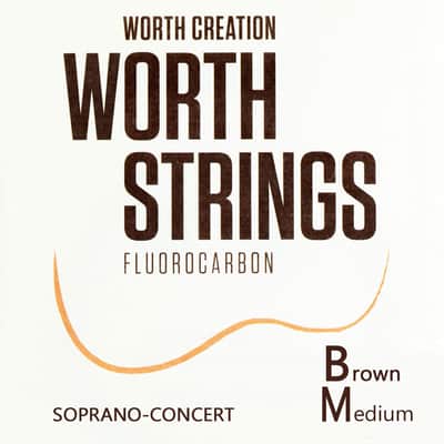 Worth Brown Soprano-Concert Medium High G Ukulele Strings