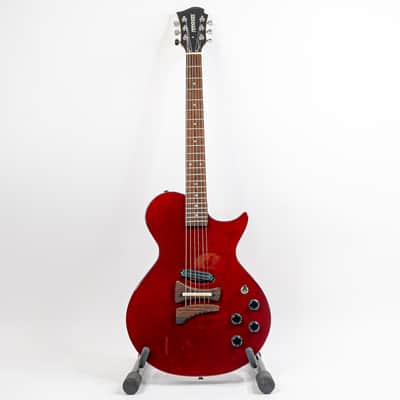 Fernandes LSA Monterey Magnacoustic Cherry Red – Hot Rail Power with Piezo Sparkle image 2