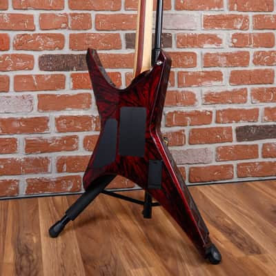 Jackson USA Custom Shop Warrior 27 Fret Built For Oli Herbert Crimson Swirl 2013 w/OHSC image 8
