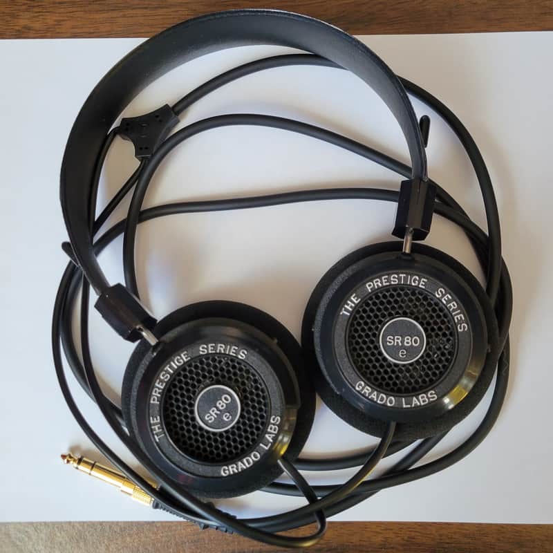 Grado Labs SR80e SR80e Prestige Series wired open-back stereo headphones image 1