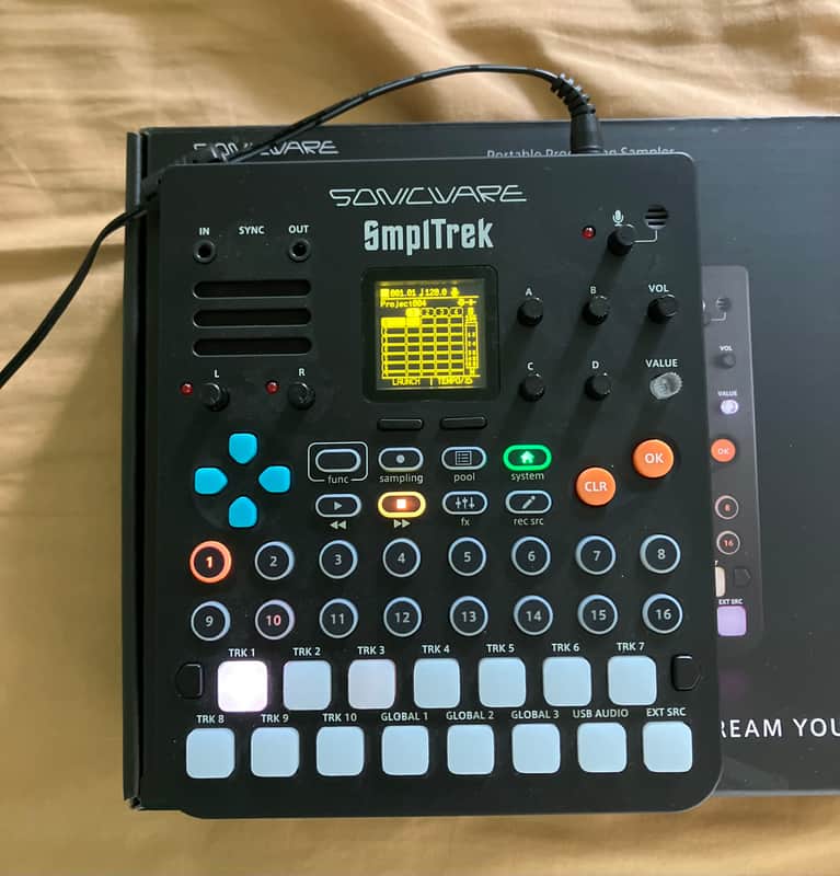 Sonicware SmplTrek Portable Production Sampler 2022 - Present - Black image 1
