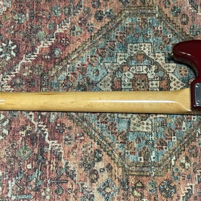 1978 Fender Musicmaster Bass Guitar - Wine Red image 8