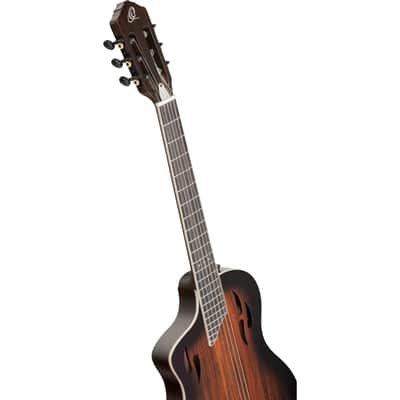 Ortega RTPDLX-ACA-L TourPlayer Series Solid Okoume Body Slim Neck Nylon 6-String Acoustic-Electric Guitar w/Gig Bag For Left Handed Player image 8