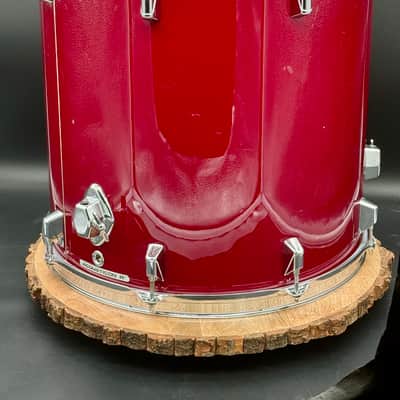 Remo Bravo 16x16" Floor Tom Acousticon R - 1990s - Deep Red Quadura image 7