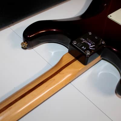 Fender Stratocaster Deluxe Plus HSS guitar 2014 Mystic Sunburst w/ Personality cards image 19