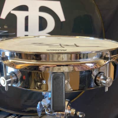 Terry Bozzio's DW - 2.5x12" Piccolo Tom, Autographed "D" 1990s - Chrome image 7
