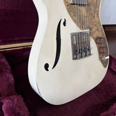 Mule Resophonic Mulecaster 2024 - White image 4