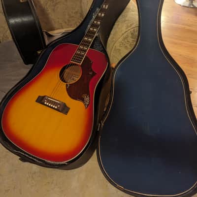 Ibanez E-684 Concord Hummingbird Acoustic Guitar 1976 w/hard case image 21