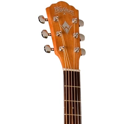 Washburn WD7S Harvest Series Dreadnought Solid Spruce Top Mahogany Neck 6-String Acoustic Guitar image 2