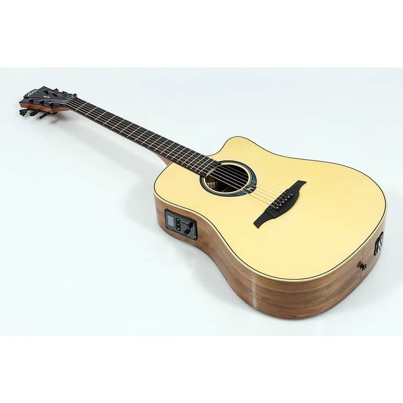 Lag Tramontane HyVibe THV20DCE Dreadnought Acoustic-Electric Smart Guitar - Natural image 1