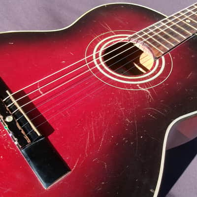 CIRCA 1963 Yamaha Nippon Gakki Dynamic Guitar No.10 Red Label image 13