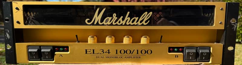 Marshall EL34 100/100 Dual Monoblock Rack Power Amp | Reverb