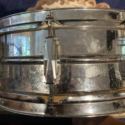 Vintage Ludwig Supraphonic 6 x 14 " 10-Lug Snare Drum with Keystone Badge 1963 - 1969 - Chrome-Plated image 9